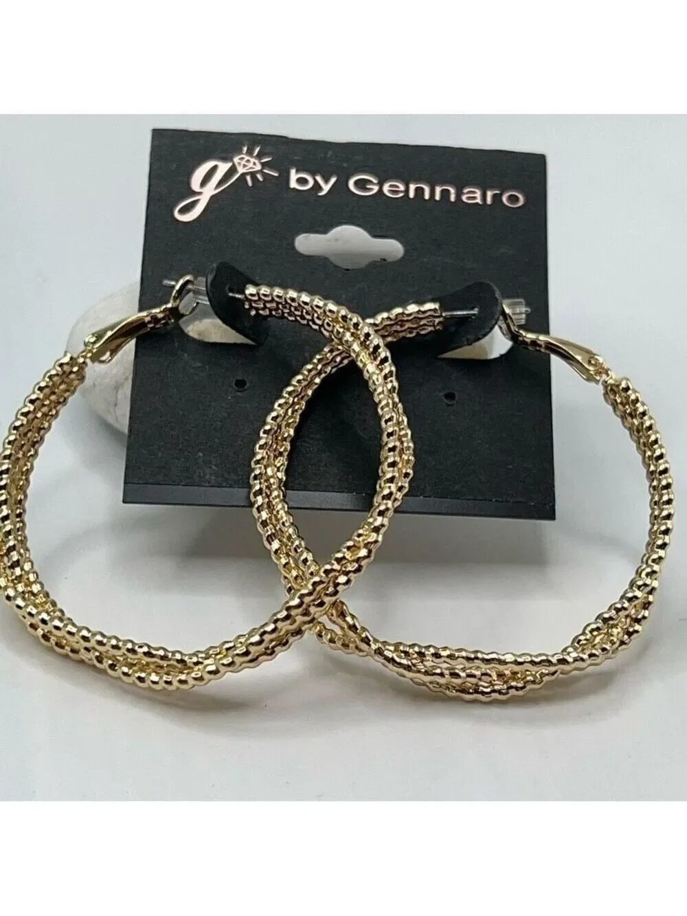 G by Gennaro Gold Hoop Twist Hoop Earrings $16ea / 3 for $25